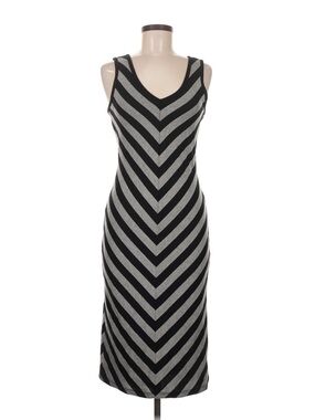 NEW Target Mossimo Sleeveless V-Neck Chevron Midi Dress Size Medium